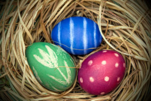Colored Easter eggs Colored Easter eggs